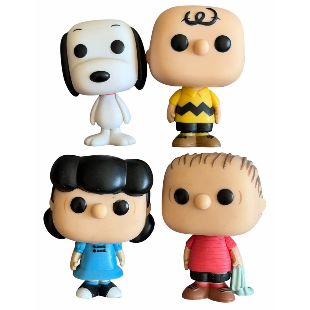 Funko Pop! Peanuts 4 Pack Mini Target Exclusive Set Used Charlie Brown Snoopy
